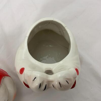 -152- VAN TELLINGEN | Repaired | 1950s Peek A Boo | Cookie Jar