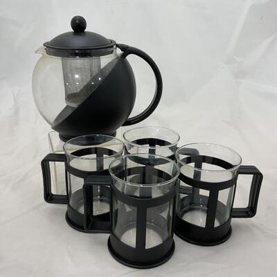-154- Modern Tea Set with Infuser