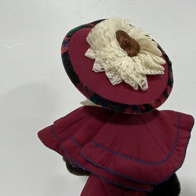 -181- Franklin Mint Heirloom Doll | Gorgeous Red Dress