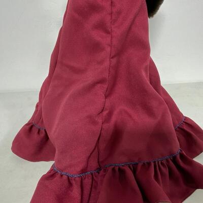 -181- Franklin Mint Heirloom Doll | Gorgeous Red Dress