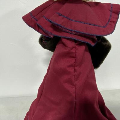-181- Franklin Mint Heirloom Doll | Gorgeous Red Dress