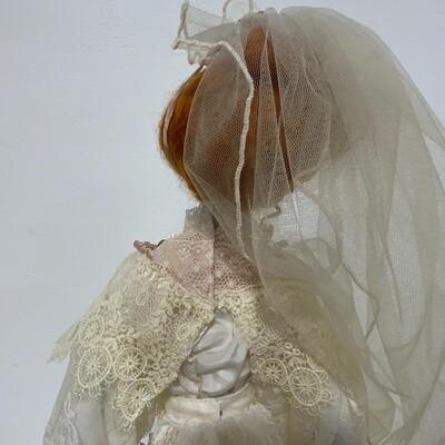 -184- Franklin Mint Heirloom Doll | Lacey Ivory Dress