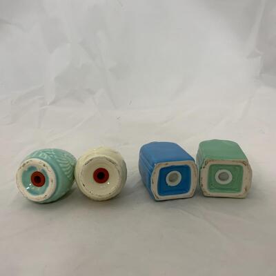 -186- Two Sets of Porcelain Salt and Pepper Shakers