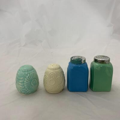 -186- Two Sets of Porcelain Salt and Pepper Shakers