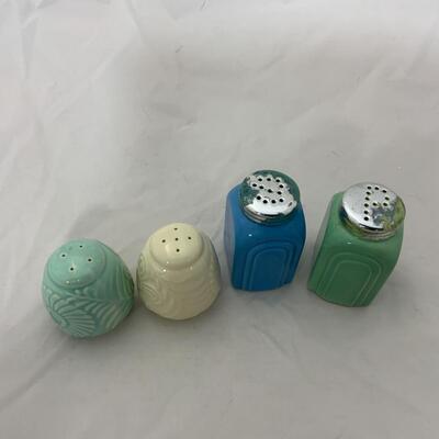 -186- Two Sets of Porcelain Salt and Pepper Shakers