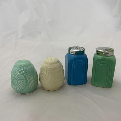 -186- Two Sets of Porcelain Salt and Pepper Shakers