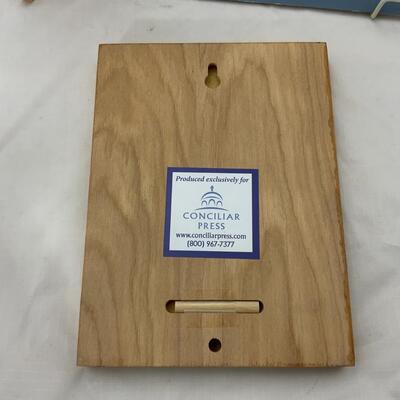 -189- Hand Carved Wood Tray | Religious Sayings