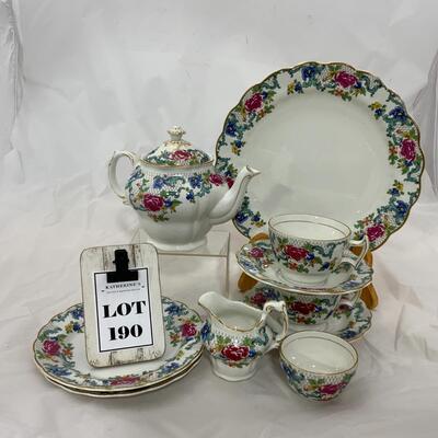 -190- Booths of England | 10 Piece Set | Floradora