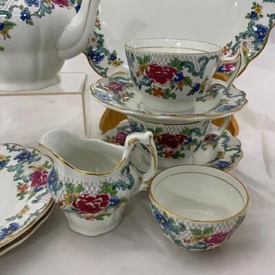 -190- Booths of England | 10 Piece Set | Floradora