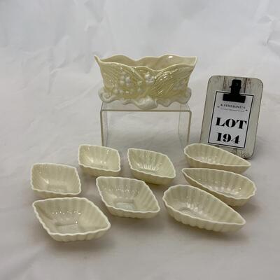 -194- BELLEEK | Nine Pieces | Small Dishes