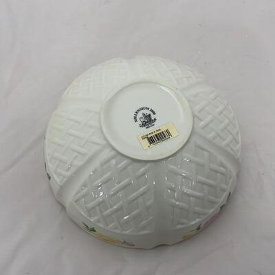 -196- BELLEEK | Cottage Rose Bowl
