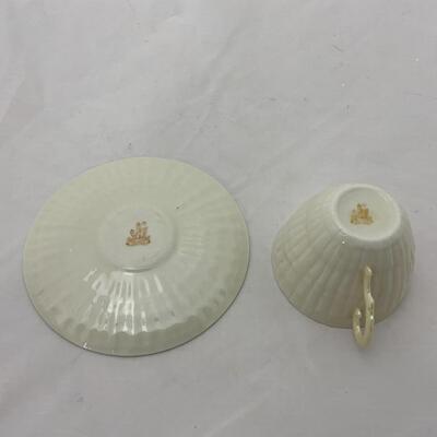 -201- BELLEEK | Teacup and Saucer