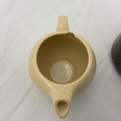 -204- Two Small Brown Tea Pots