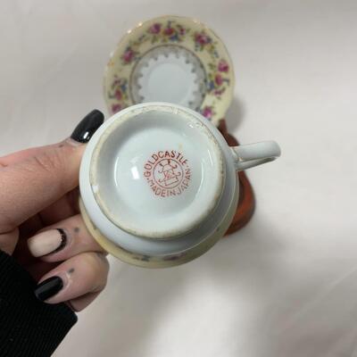 -208- Three Ornate Sets | Cups and Saucers