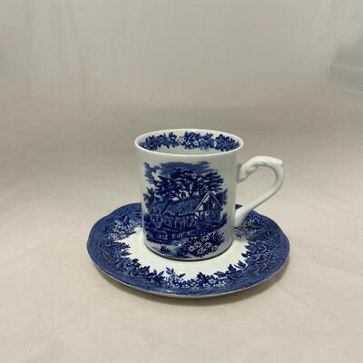 -212- Blue and White Dishes | Flow Blue | Auld Lang Syne