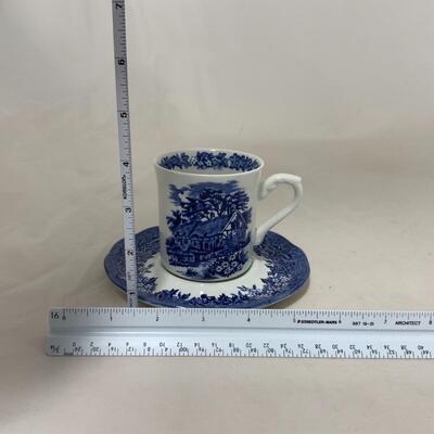 -212- Blue and White Dishes | Flow Blue | Auld Lang Syne