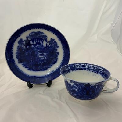 -212- Blue and White Dishes | Flow Blue | Auld Lang Syne