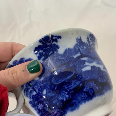 -212- Blue and White Dishes | Flow Blue | Auld Lang Syne