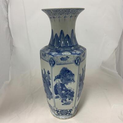 -213- Tall Asian-Inspired Vase