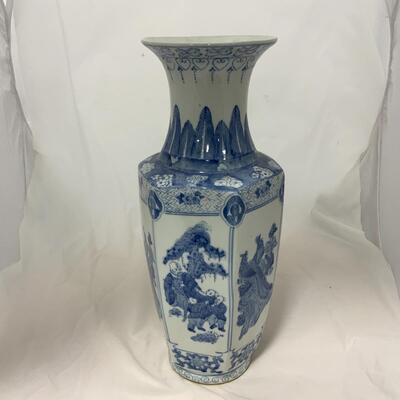 -213- Tall Asian-Inspired Vase