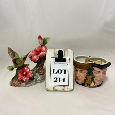 -214- Avon Lewis & Clark Mug | Humming Bird Figure