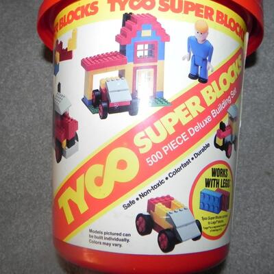 LOT  TYCO SUPER BLOCKS AND VINTAGE MASTER POGO