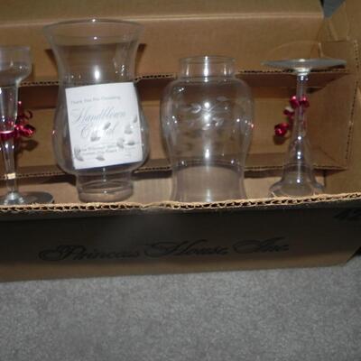 LOT 43  PRINCESS HOUSE CANDLE HOLDERS (NIB)