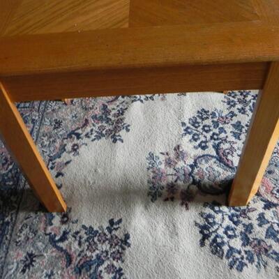 LOT 90 TWO WOODEN SIDE TABLES