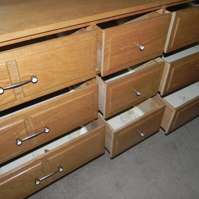 LOT 97 VINTAGE DRESSER WITH MIRROR