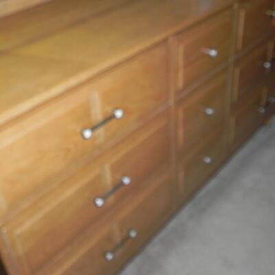 LOT 97 VINTAGE DRESSER WITH MIRROR