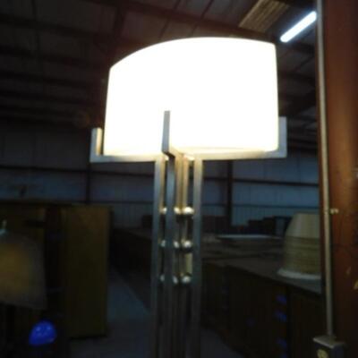 Contemporary Wrought Metal Floor Lamp with Shade