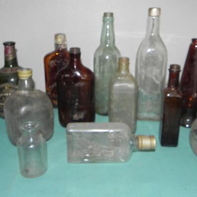 LOT 34  VINTAGE BOTTLES