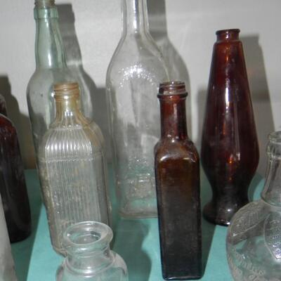 LOT 34  VINTAGE BOTTLES
