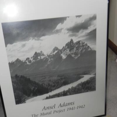 LOT 104 FRAMED ANSEL ADAMS PRINT