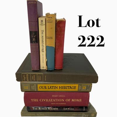 -222- BOOKS | Latin Language | Rome | Versions of Virgil