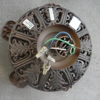 LOT 106 VINTAGE  CAST IRON CEILING FIXTURES