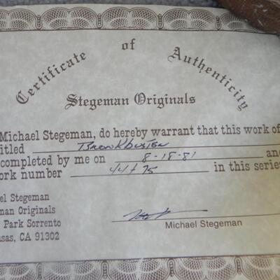 LOT 4 STAGEMAN ORIGINALS WITH CERTIFICATE OF AUTHENTICITY