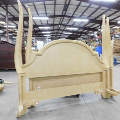 King Sized French Country Head and Foot Board Bed Frame with Side Rails