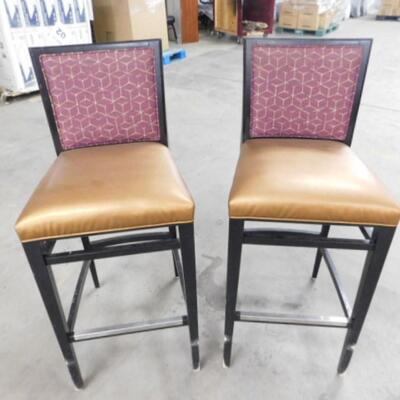 Pair of Contemporary Commercial Grade Bar Stool Chairs by Kellex