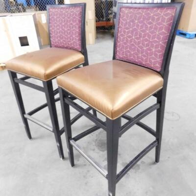 Pair of Contemporary Commercial Grade Bar Stool Chairs by Kellex