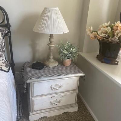 shabby chic bedside tables...