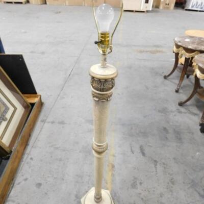 French Regency Style Solid Resin Post Floor Lamp