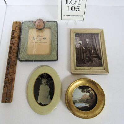 Misc Lot of Frames, Photos, 2 Antique, 2 Modern