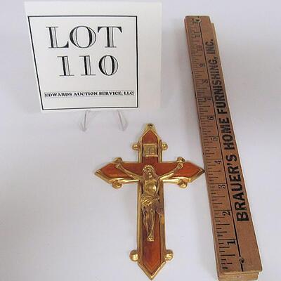 Small Metal and Plastic Crucifix