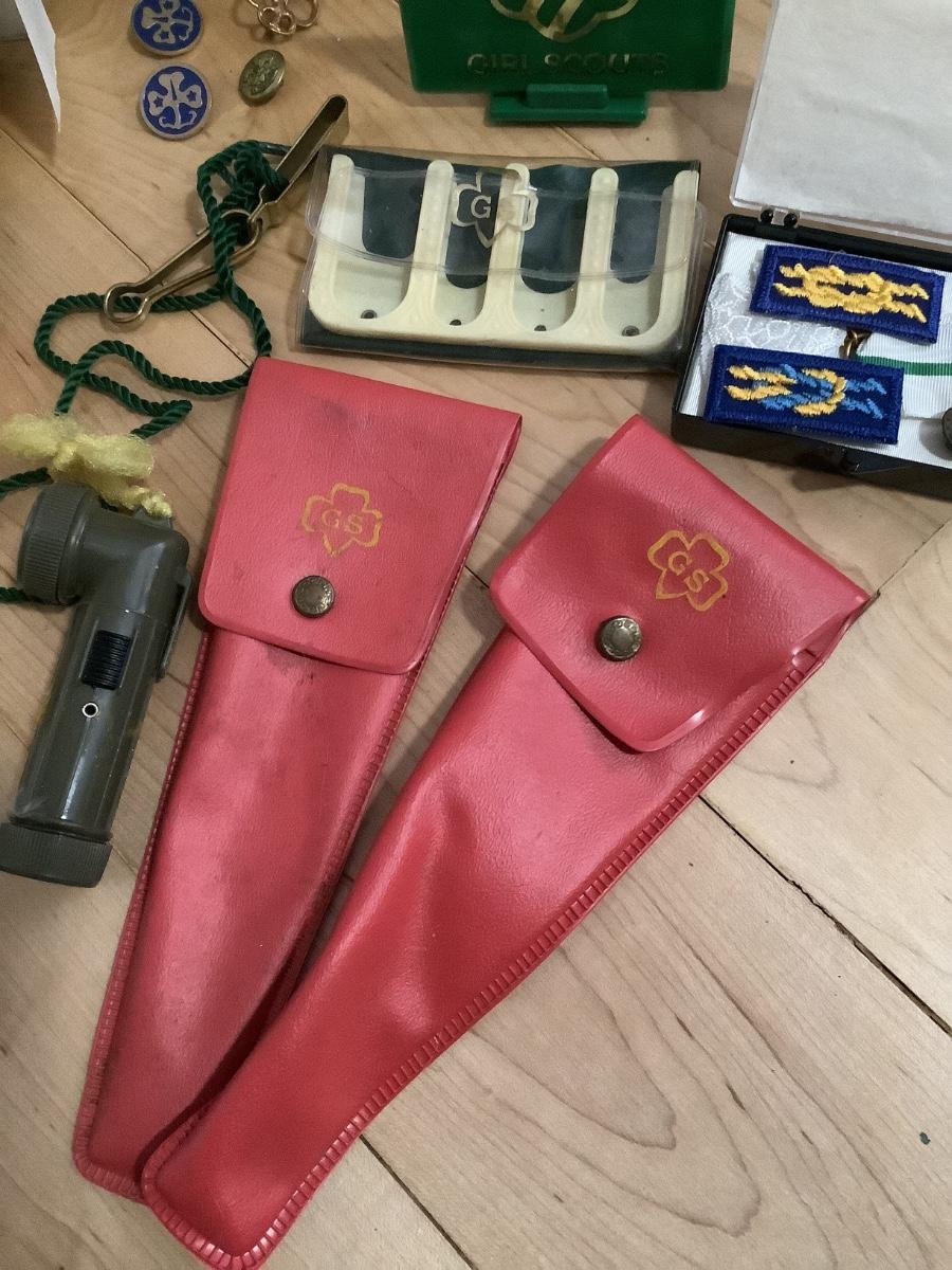 Vintage Girl Scout Accessories Lot