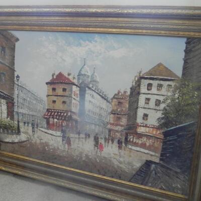 LOT 115  FRAMED OIL PAINTING