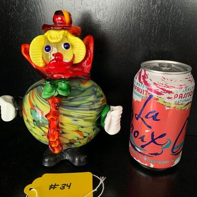 Vintage Murano Glass Clown