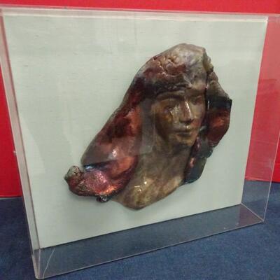 LOT 609.   3 DIMENSIONAL  WALL SCULPTURE IN CASE