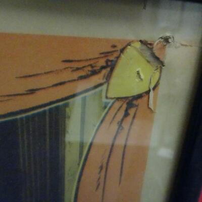 LOT 612. VINTAGE FRAMED LOBBY CARDS