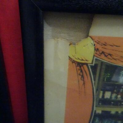 LOT 612. VINTAGE FRAMED LOBBY CARDS